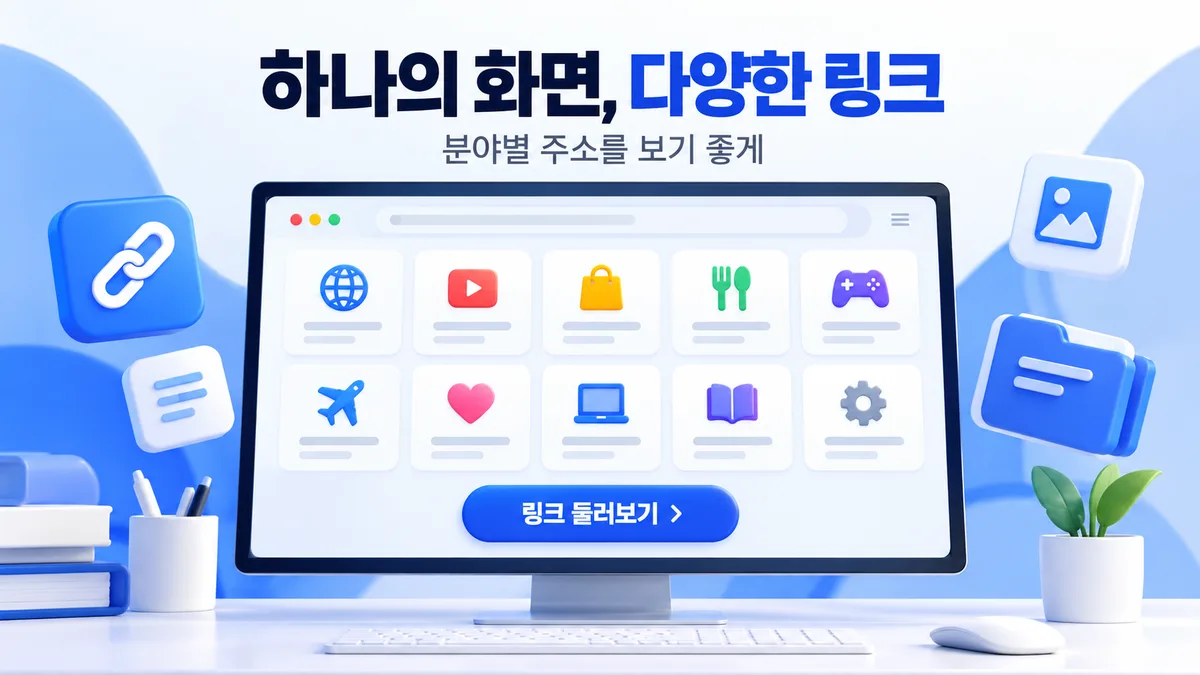 하나의 화면에 다양한 사이트모음
